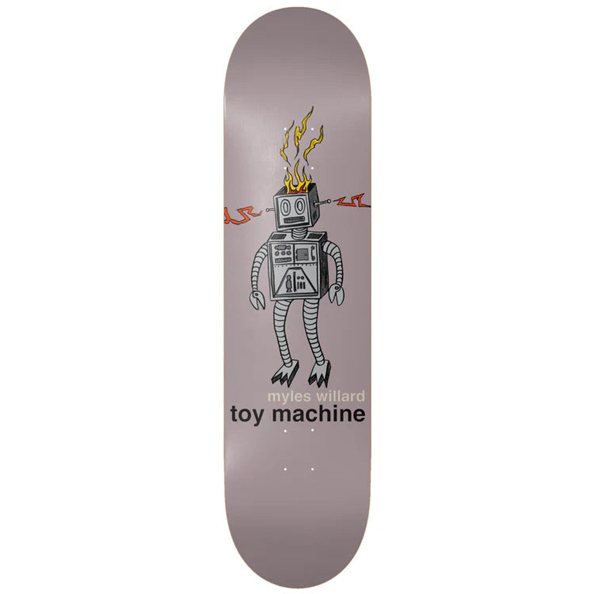 Toy Machine Myles Willard Robot Fire 8.25" x 31.63" Skateboard Deck