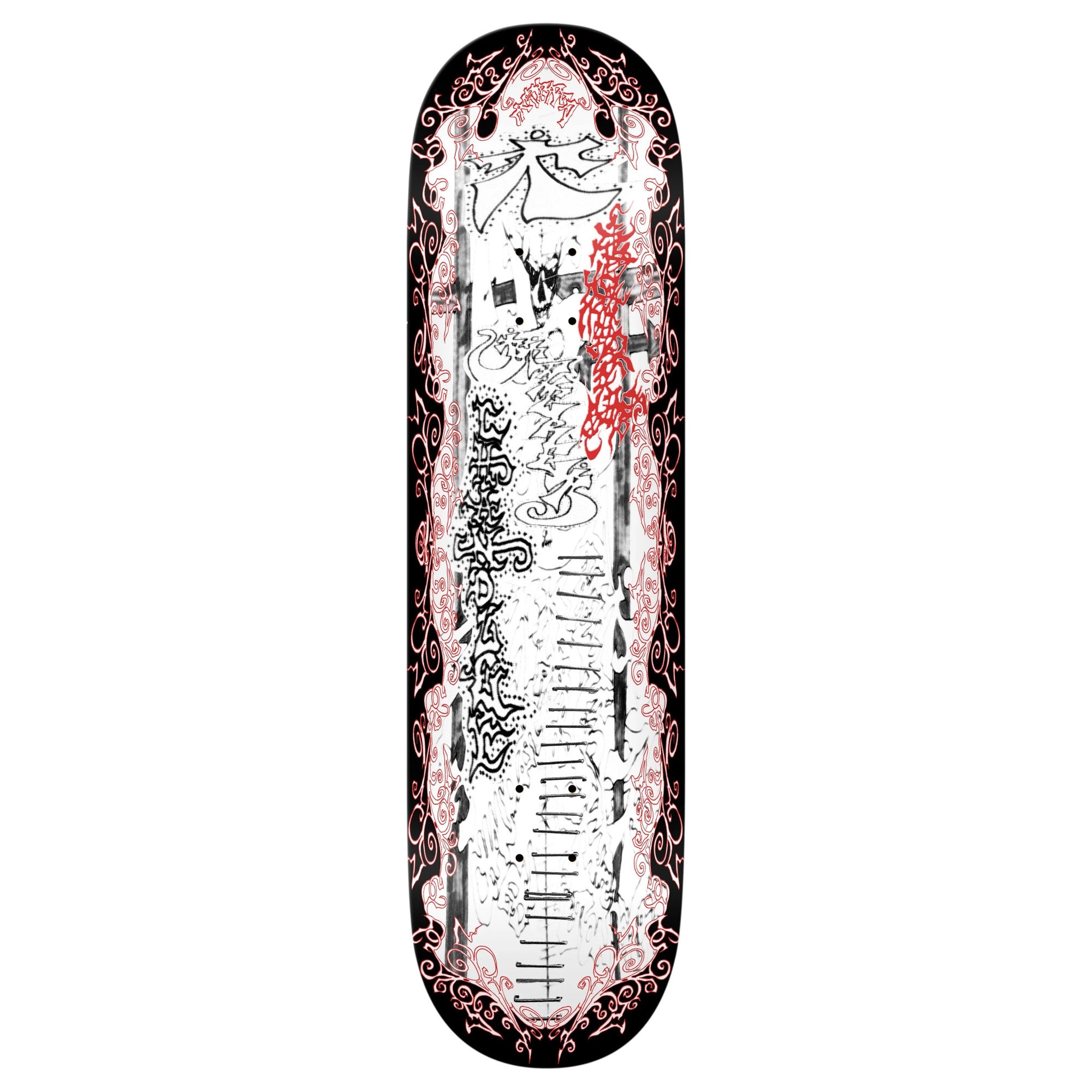 There Chandler Red Velvet 21 8.5" x 31.85" Black Skateboard Deck