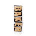 Baker Tyson Brand Name 8.5" x 32" White Skateboard Deck